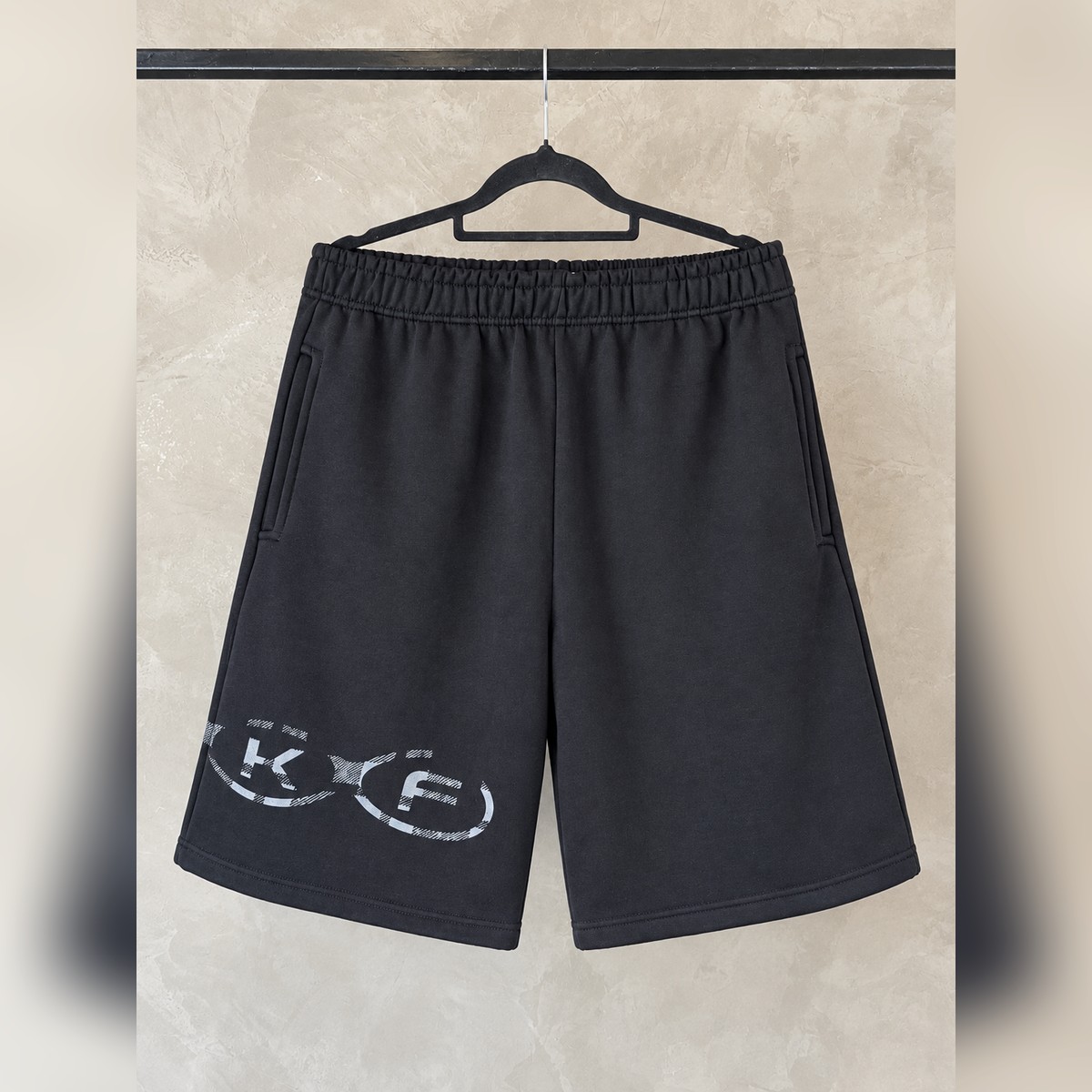 Bermuda Take-Off TKF Flannel Sweatshirt Shorts Preto